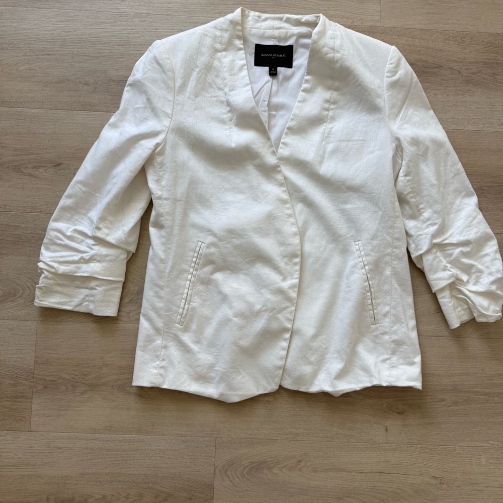Banana Republic Women's White Blazer